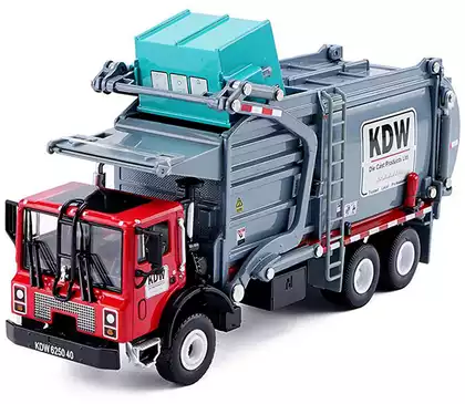 Модель машины 1:24 Мусоровоз со съемным контейнером Material Truck 625040