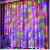 Светодиодная гирлянда ШТОРА 3х3 м 192 Led ламп от сети
