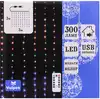 Светодиодная гирлянда ШТОРА 3х3 м 300 роса,USB,пульт