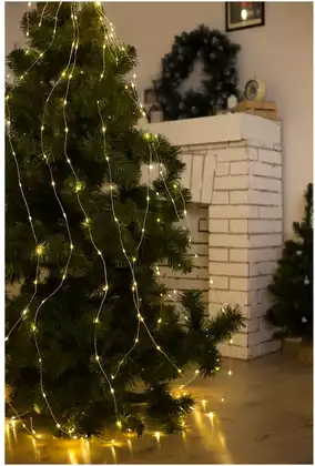 Светодиодная гирлянда 1,8 м 10 нитей 200 LED ламп