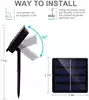 Светодиодная гирлянда Нить Роса 20+2 м 200 Led теплый белый, IP44, 8 режимов,на солнечной батарее