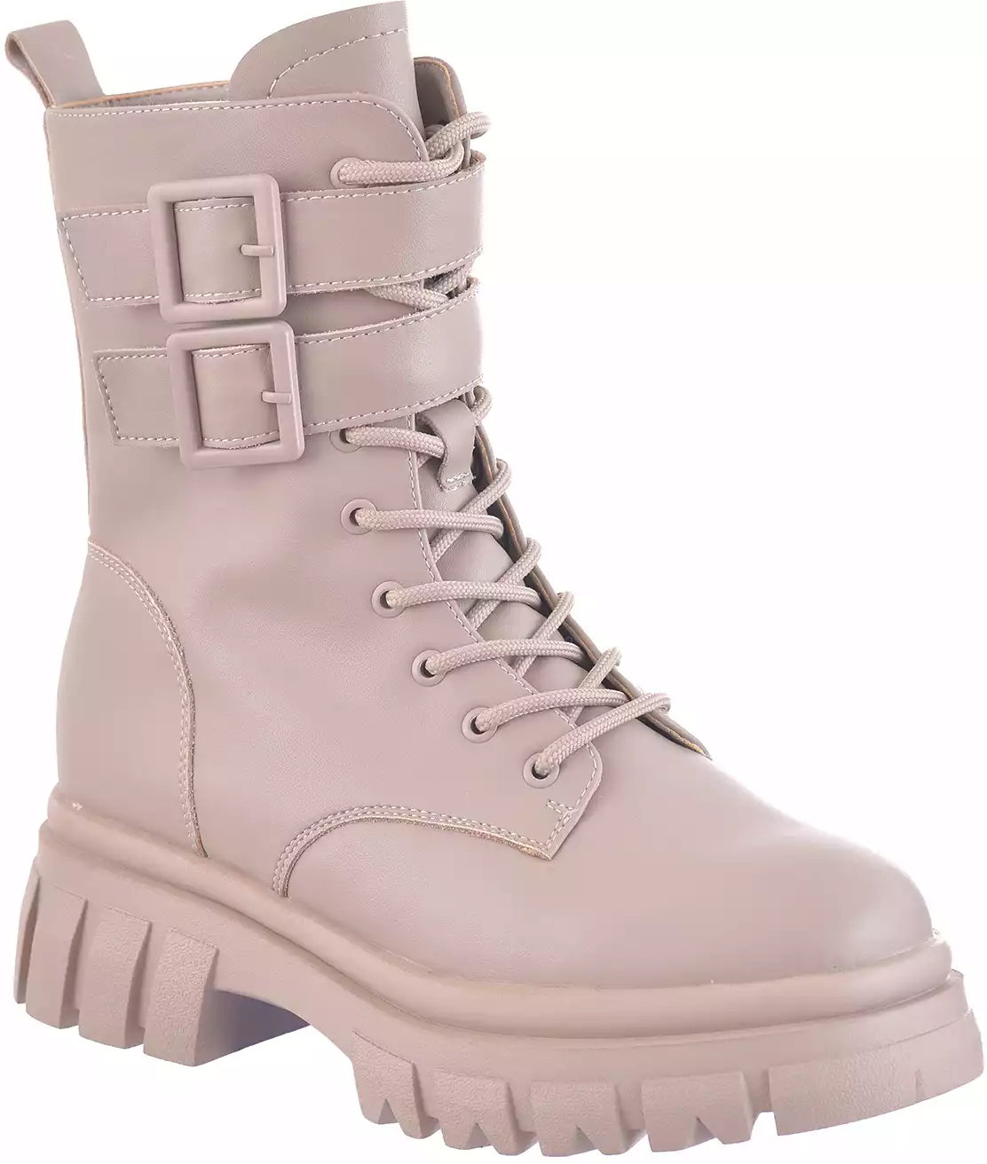 Light pink combat sales boots