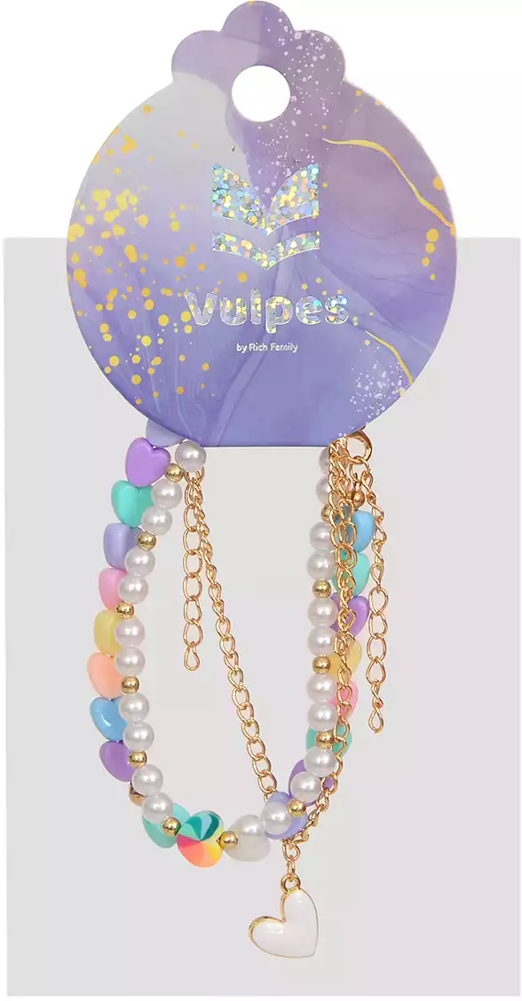 Браслет сердца 3 шт 058D-3217D