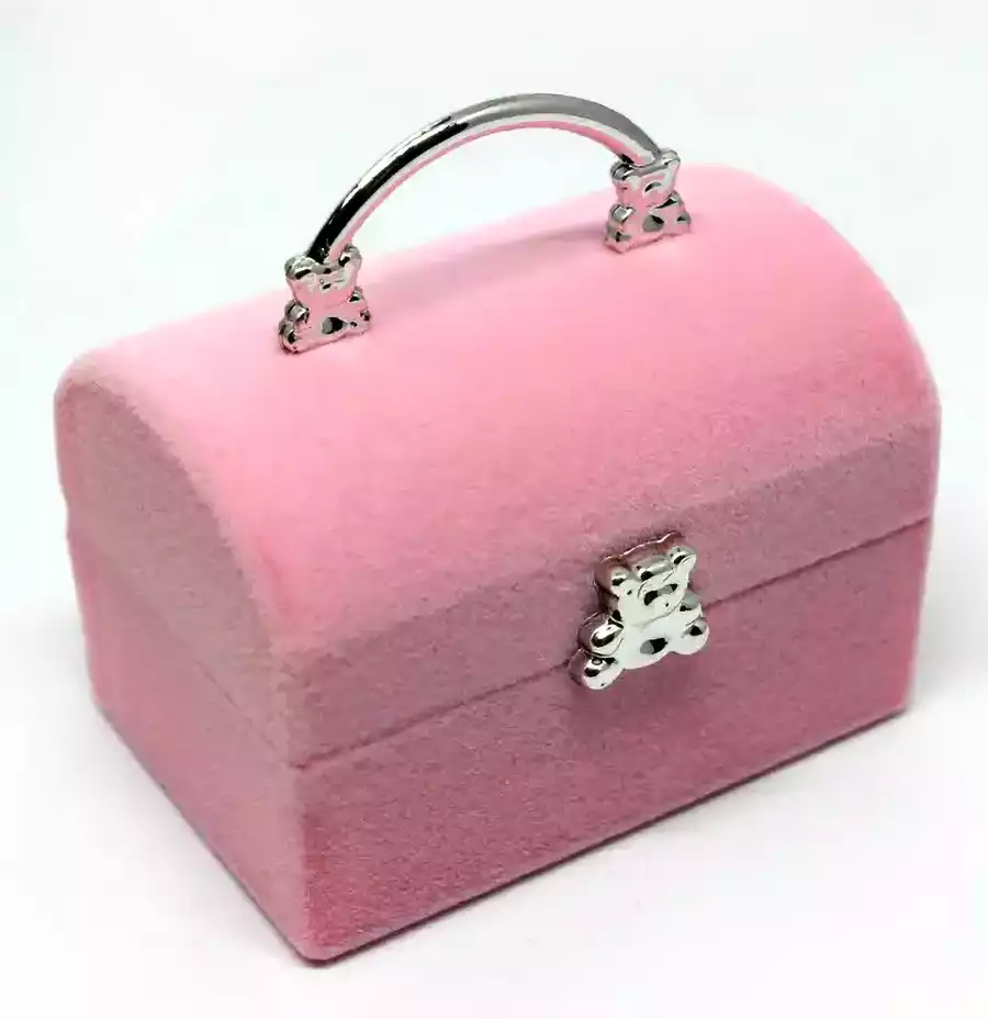 Шкатулка 5х5х3,9 розовый 058D-3257D