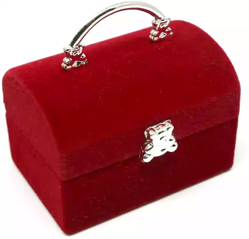 Шкатулка 5х5х3,9 красный 058D-3258D