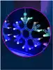 Светодиодная гирлянда 10 Led снежинка,синий, на батарейках 3ААА