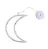 Светодиодная гирлянда 10 Led месяц,теплый белый, на батарейках 3ААА, Белый