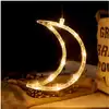 Светодиодная гирлянда 10 Led месяц,теплый белый, на батарейках 3ААА
