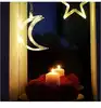 Светодиодная гирлянда 10 Led месяц,теплый белый, на батарейках 3ААА