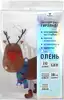 Светодиодная гирлянда 10 Led олень, теплый белый, на батарейках 3ААА, Белый
