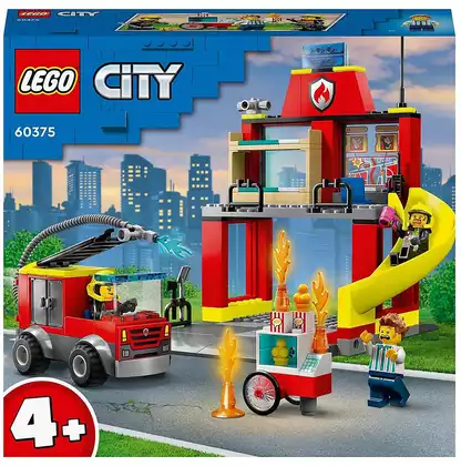 Конструктор Пожарная часть и пожарная машина 60375 153 дет. LEGO City