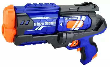 Бластер с мягкими пулями Ультра на батарейках BlazeStorm 32см ZC7131