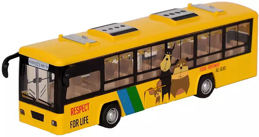 Модель машины Городской автобус 1:48 68340 свет, звук, инерция