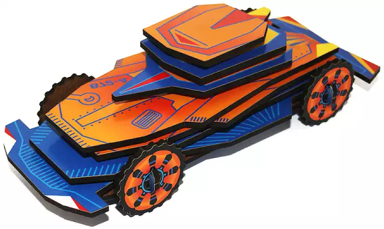 Пазл 14 эл.Машинка на липучках ST0082 Fofa