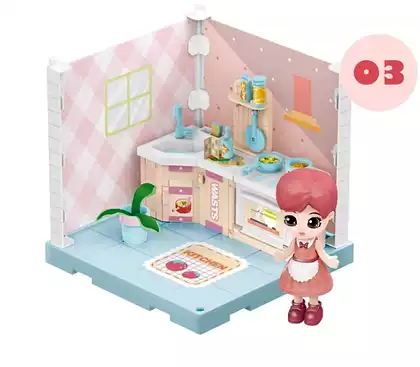 Мебель для куклы LC3353 Кухня с куклой и мебелью