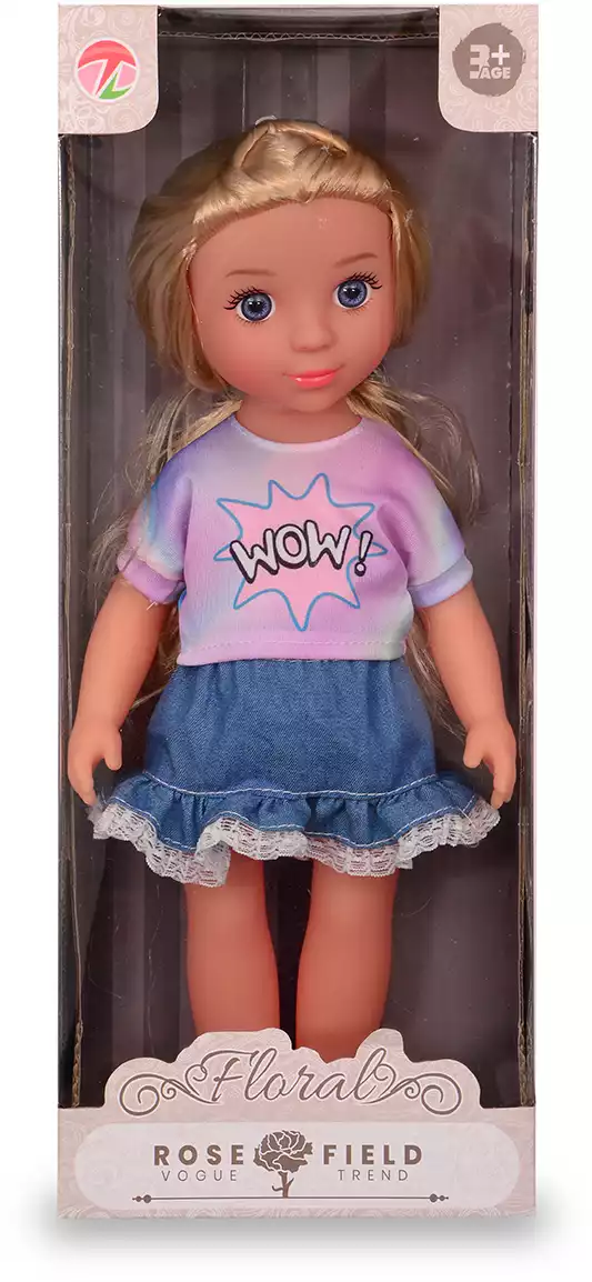 Кукла 12238 в джинсовой юбке