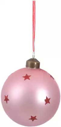 Новогодний шар 8 см стекло звезды Rf71