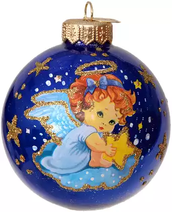 Шар Ангелочек нежный, 80 мм, в подарочной упаковке