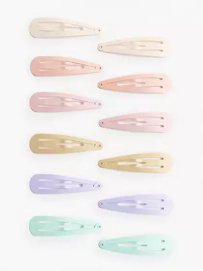 Заколка для волос клик-клак 6 см 12 шт 058D-3697D