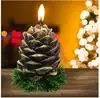 Новогодняя свеча Шишка на елке