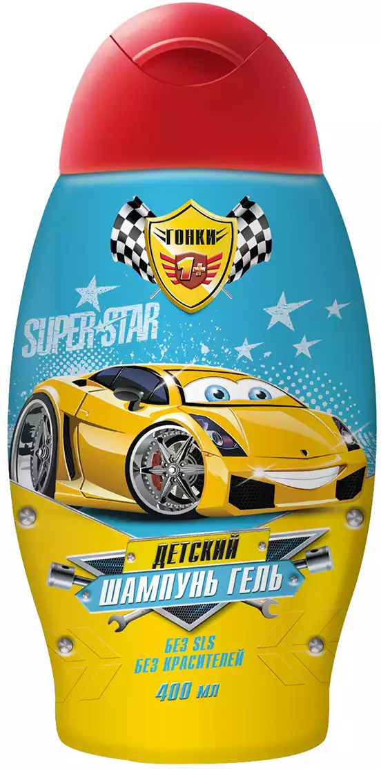 Шампунь-гель детский 2в1 Гонки 400 мл