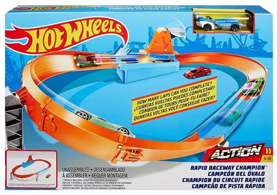 Набор игровой Hot Wheels Трек Чемпион круга GJM75