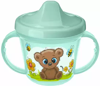 Поильник с ручками 200МЛ (Зел.) 43130910951 Бытпласт