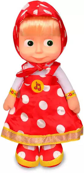 Мягкая игрушка Маша в красном платье музыкальная 29 см V86121-30R