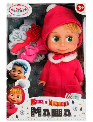 Кукла Маша 83030WOSW с аксессуарами (м/ф Маша и Медведь) Карапуз