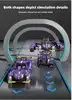 Конструктор Автомобиль - трансформер 2 в 1 фиолетовый инерция FC9111 714 дет.