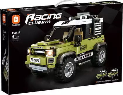 Конструктор блочный Внедорожник зеленый FC1624 311 дет.