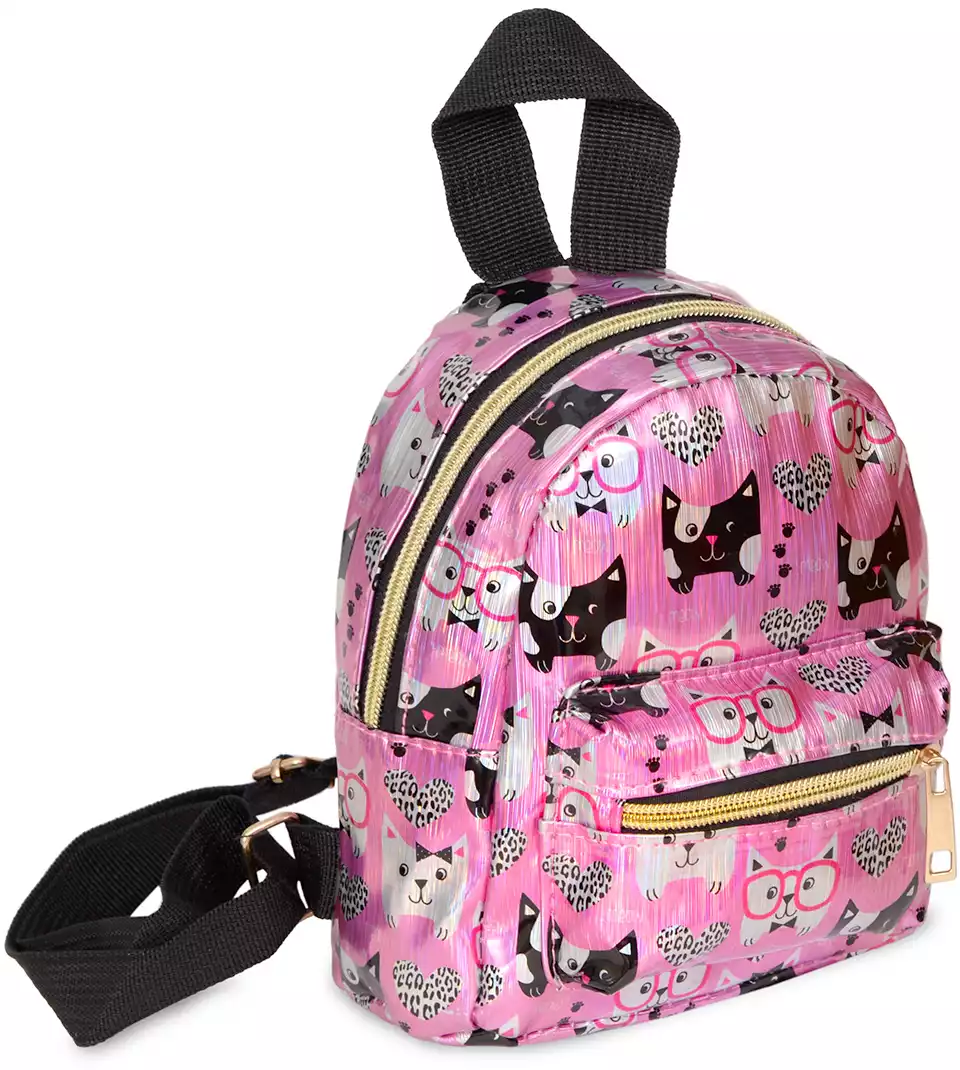 Мягкий рюкзак Веселые кошки 17 см 058-23-558