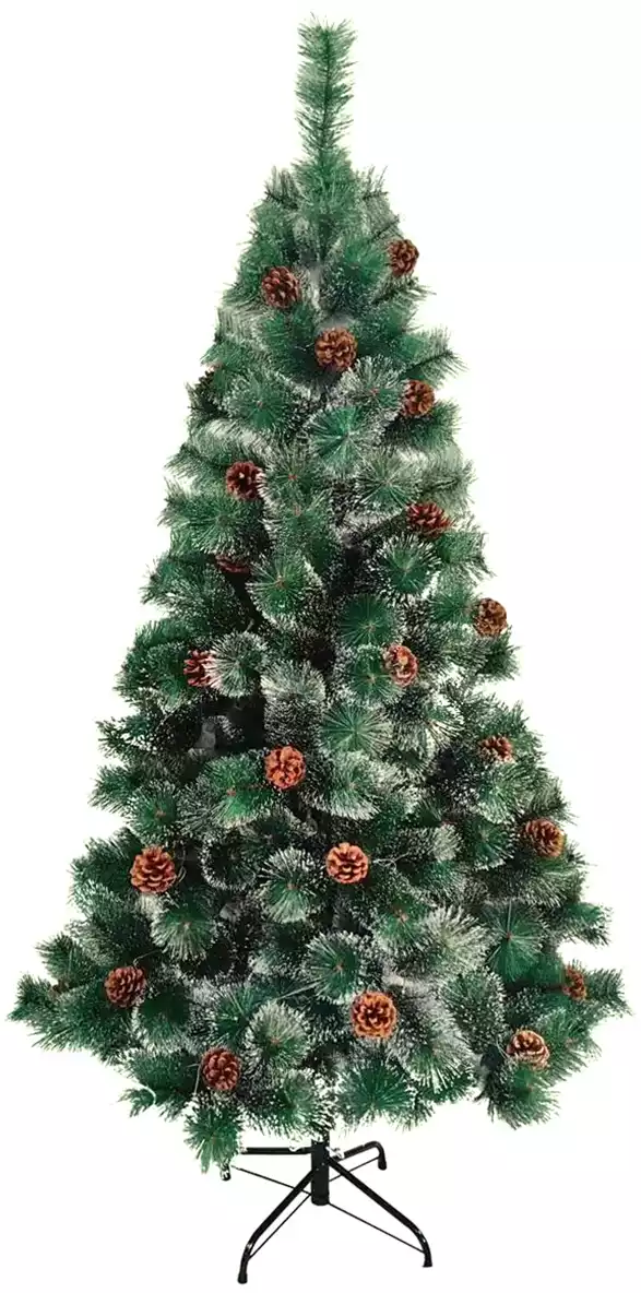 Ель 180 см с инеем сосна с шишками 058D-3970D