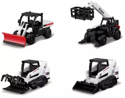Модель машины MAISTO Набор из 4 шт. строительной техники Bobcat (7,5см) в ассортименте 12435