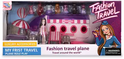 Кукла K007 Кукла с самолётом и аксессуарами