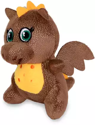 Мягкая игрушка Дракон Драйк коричневый 11 см 4590-2