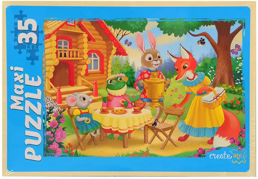 Пазлы 35 эл.Дружное чаепитие ПМ35-8087 Рыжий Кот