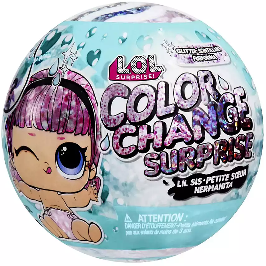 Кукла-сюрприз LOL Glitter Color Ch Сестричка 41615 с аксессуарами