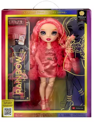 Кукла Rainbow High Пресцила Пэрез розовая 41765 с аксессуарами