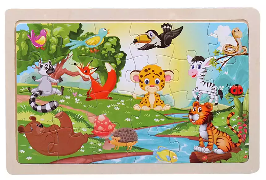 Пазл Дикие животные ST8001-1 дерево