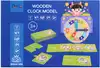 Игра обучающая с карточками Часы MZ-228-18 дерево