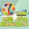 Игра обучающая с карточками Часы MZ-228-18 дерево