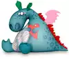 Мягкая игрушка Дракон Дракон сердечко - антистресс 30 см 23аси30ив