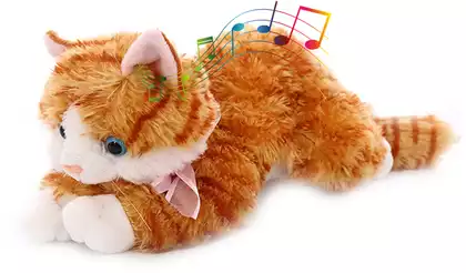 Мягкая игрушка Кошка Биски 25 см со звуком BL-852-1