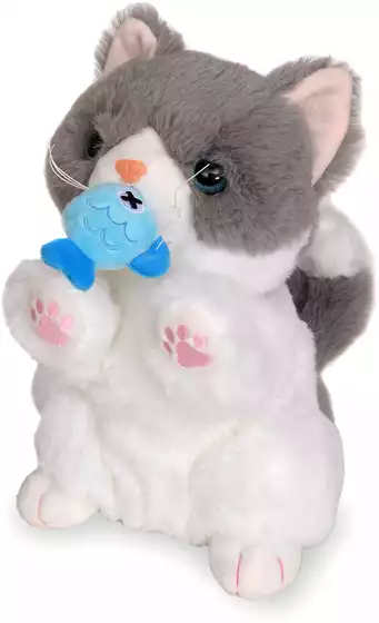Мягкая игрушка Кошка Марли механическая 24 см JM-2306