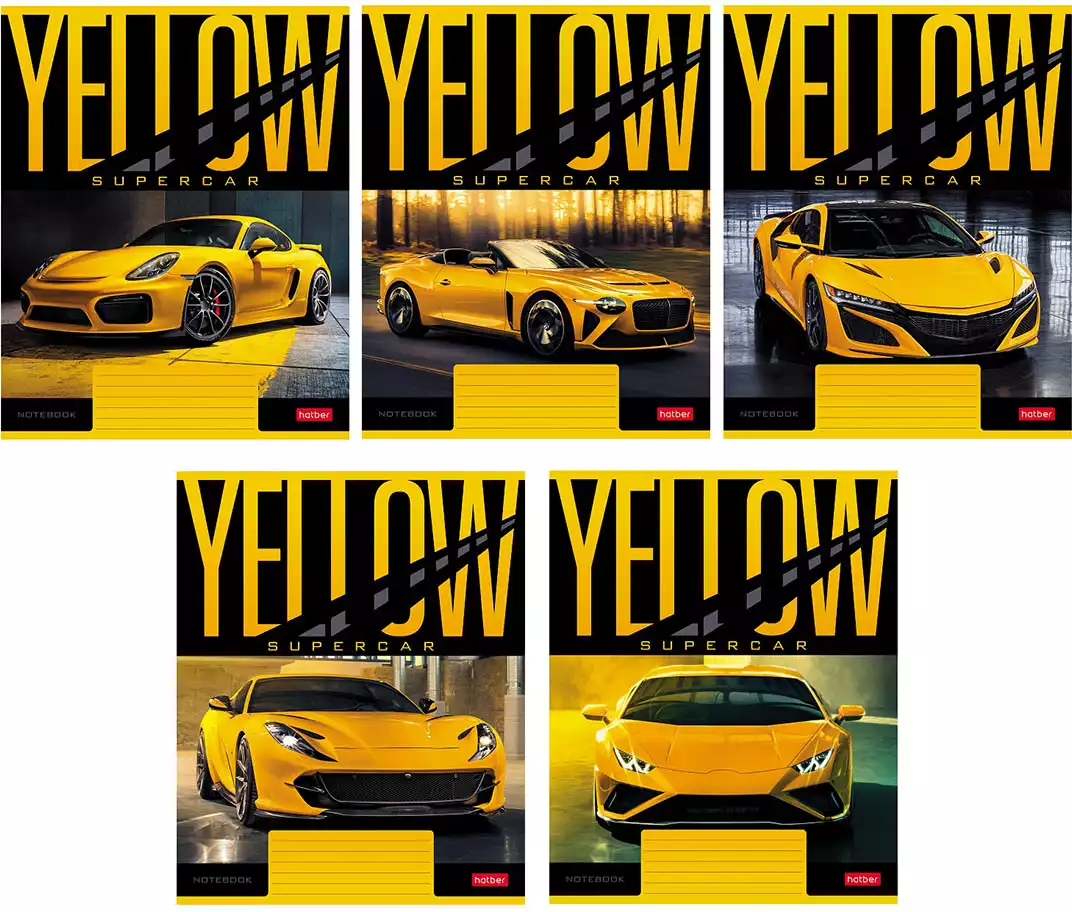 Тетрадь 18л клетка YELLOWsupercar 074817 18Т5В1