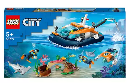 Конструктор Лодка для дайвинга 60377 182 дет. LEGO City