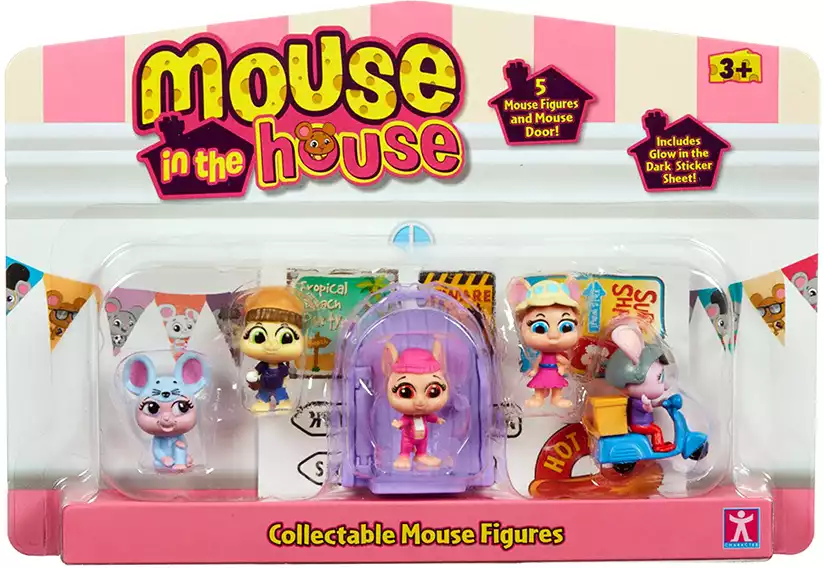 Игровой набор 5 в1 41726 Милли и мышки розовый TM Mouse in the House