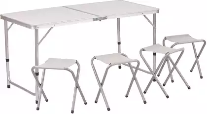 Набор стол складной и 4 стула 120*60*70 см RUSH WAY