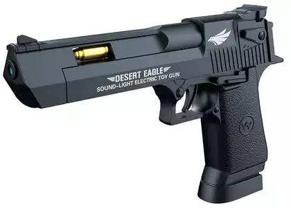 Пистолет на батарейках Desert Eagle 8180-32Y свет, звук, вибрация, проектор